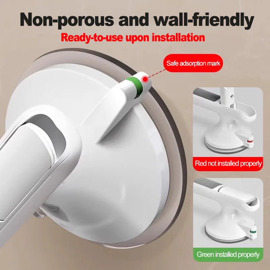Barra de Apoyo con Ventosas para Baño - Seguridad Económica