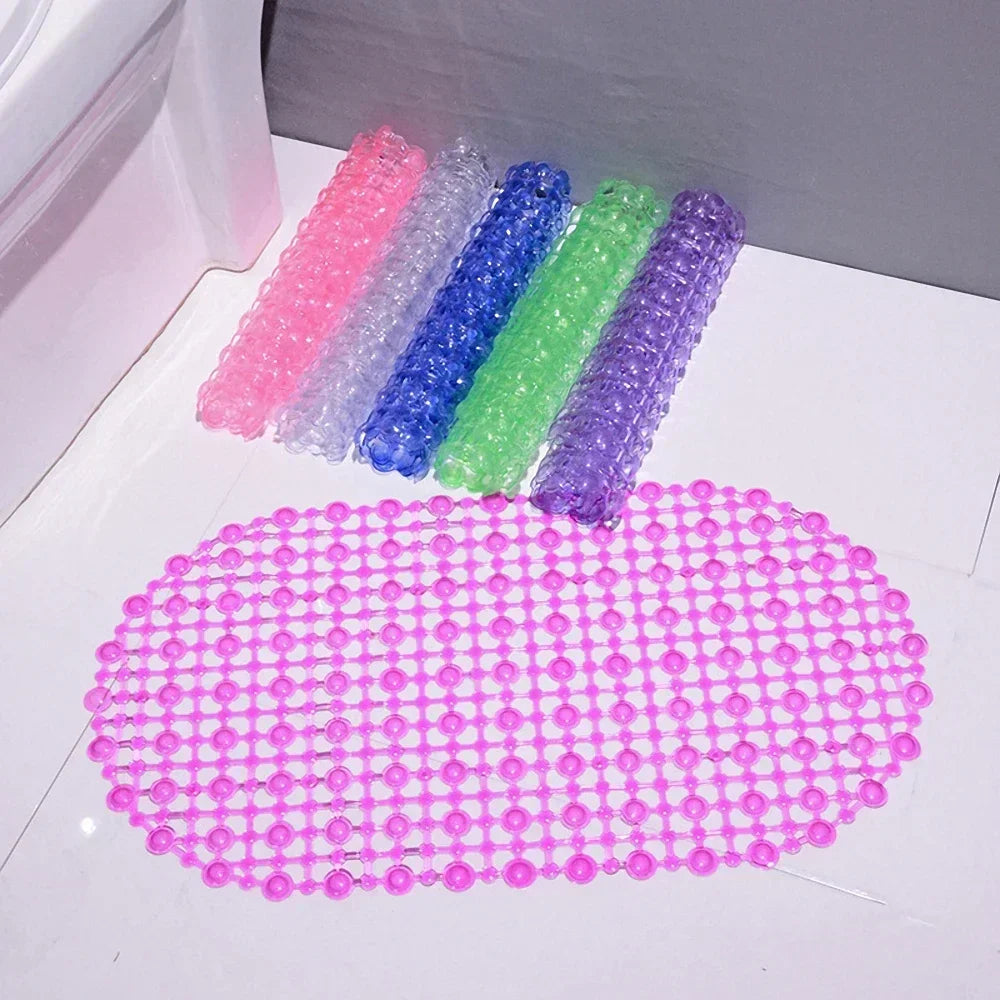 Tapete PVC Antideslizante con Ventosas Multicolor - Baño Seguro