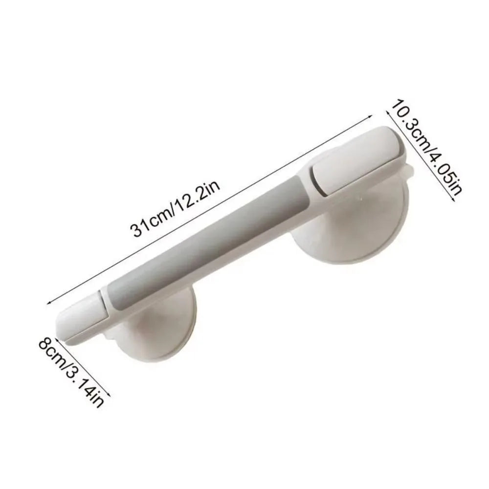 New Suction Cup Bathroom Grab Rails Non-slip No Punching Shower Safety Grab Bar Bathroom Glass Door Handrails Elderly/Children