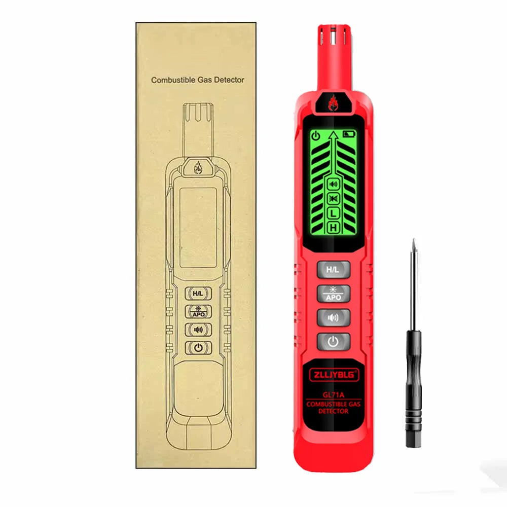Combustible Gas Detector Household Natural Gas Leak DetectorGas Leak Detector 0-1000PPM Sound  LPG Leak Detection Device