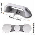 No-Drill Bathroom Grab Bar with 3 Suction Cups, Ergonomic Non-Slip Bathroom Grab Bar, Heavy-Duty and Detachable, Suitable for Elderly Support, Easy to Install, Bathroom Accessories