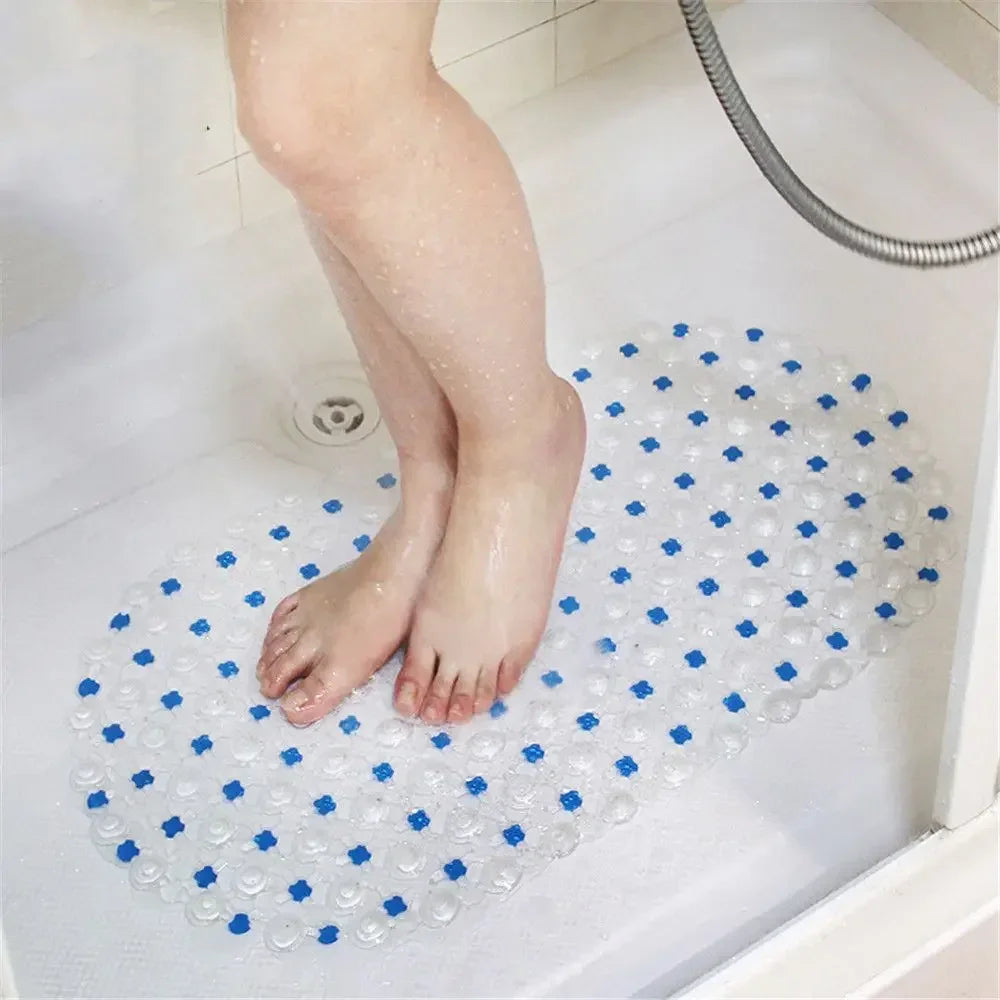 Tapete Masajeador Antideslizante PVC con Ventosas - Baño Seguro