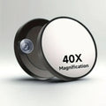 Espejo de Mano con Aumento 10X/30X/40X - Doble Cara con Mango