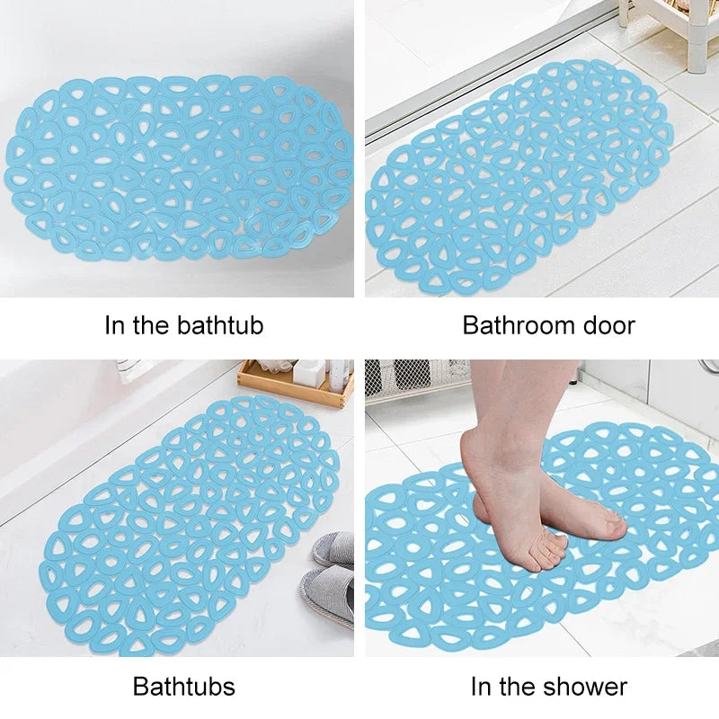 Tapete Antideslizante con Ventosas y Drenaje - Baño Seguro