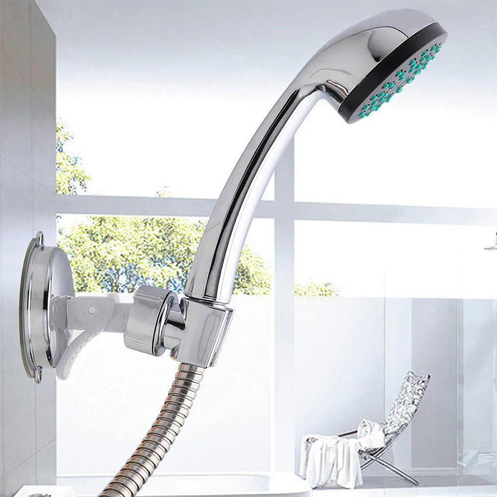 Soporte Ajustable para Regadera con Ventosa - Instalación Sin Taladro