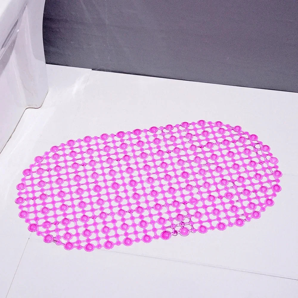 Tapete Masajeador Antideslizante PVC con Ventosas - Baño Seguro
