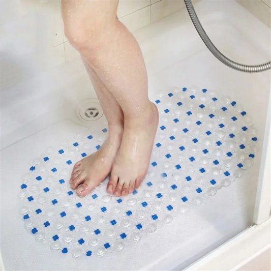 Tapete Masajeador Antideslizante PVC con Ventosas - Baño Seguro