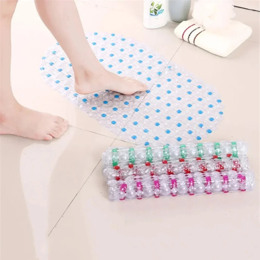Tapete Masajeador Antideslizante PVC con Ventosas - Baño Seguro