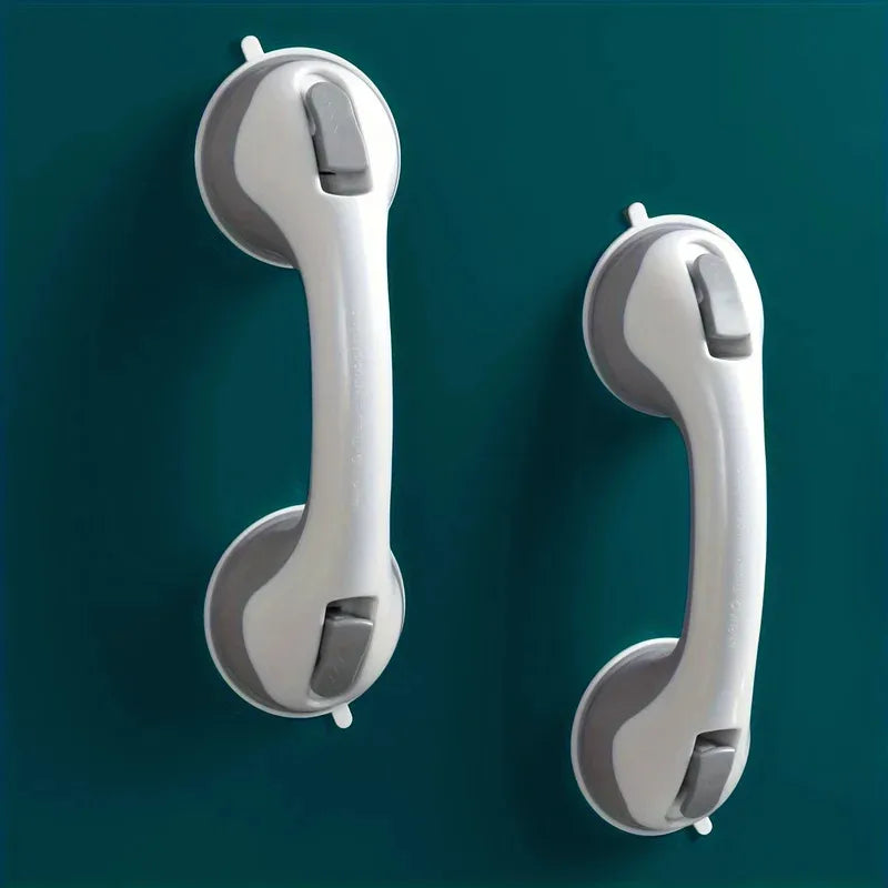 2pcs Shower Handle 12" Grab Bars For Bathtubs And Showers Suction Grab Bar Bathroom Bathtub Bath Handles Handicap Elderly