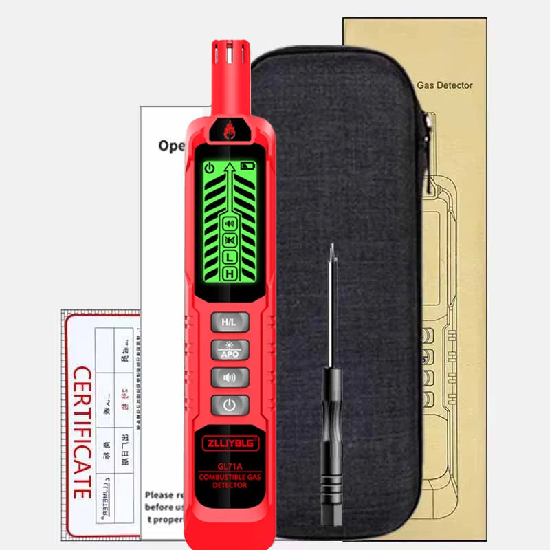 Combustible Gas Detector Household Natural Gas Leak DetectorGas Leak Detector 0-1000PPM Sound  LPG Leak Detection Device