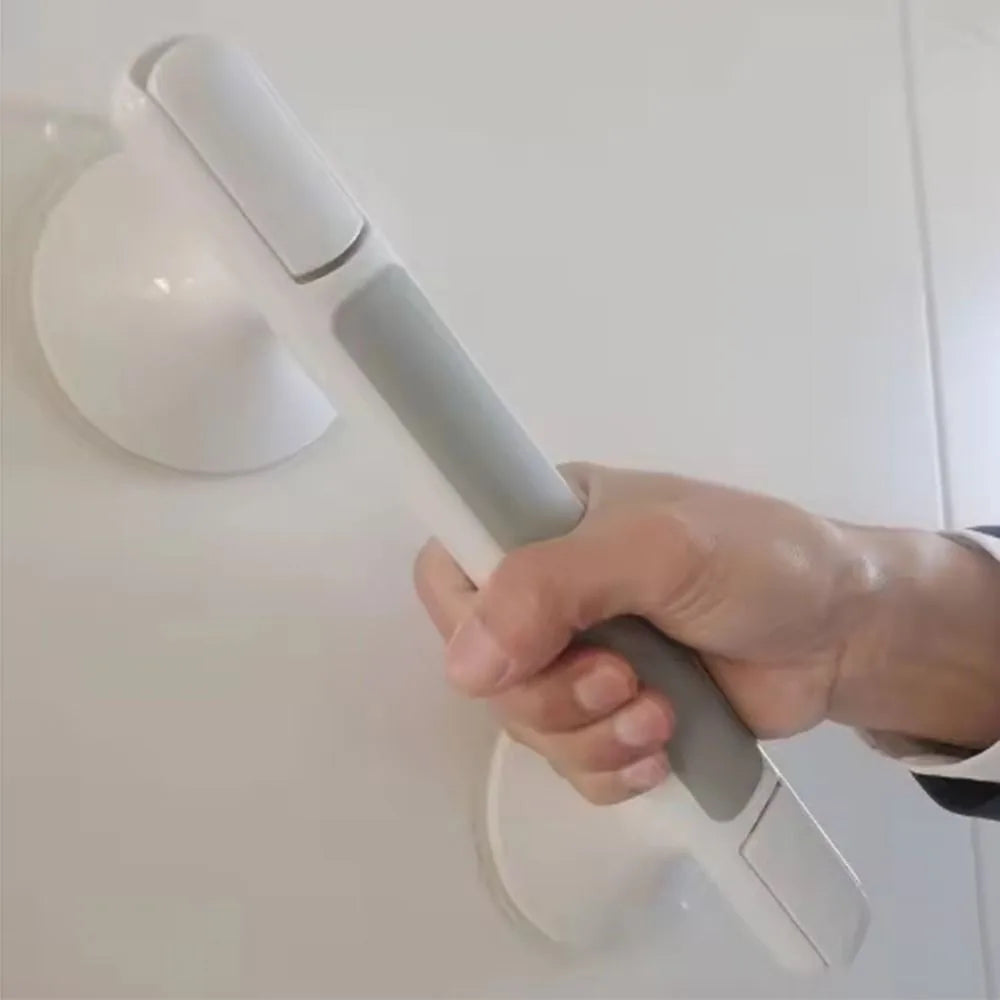 New Suction Cup Bathroom Grab Rails Non-slip No Punching Shower Safety Grab Bar Bathroom Glass Door Handrails Elderly/Children