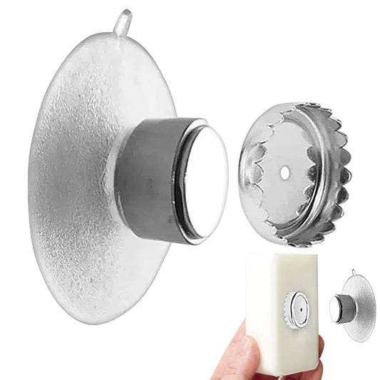 Magnetic Suction Cup Soap Hanger Wall Mounted Soap Rack With Strong Magnet Removable Hanging Soap Holders For Bathroom Shower