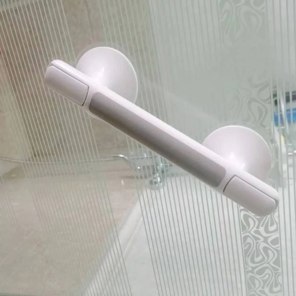 New Suction Cup Bathroom Grab Rails Non-slip No Punching Shower Safety Grab Bar Bathroom Glass Door Handrails Elderly/Children