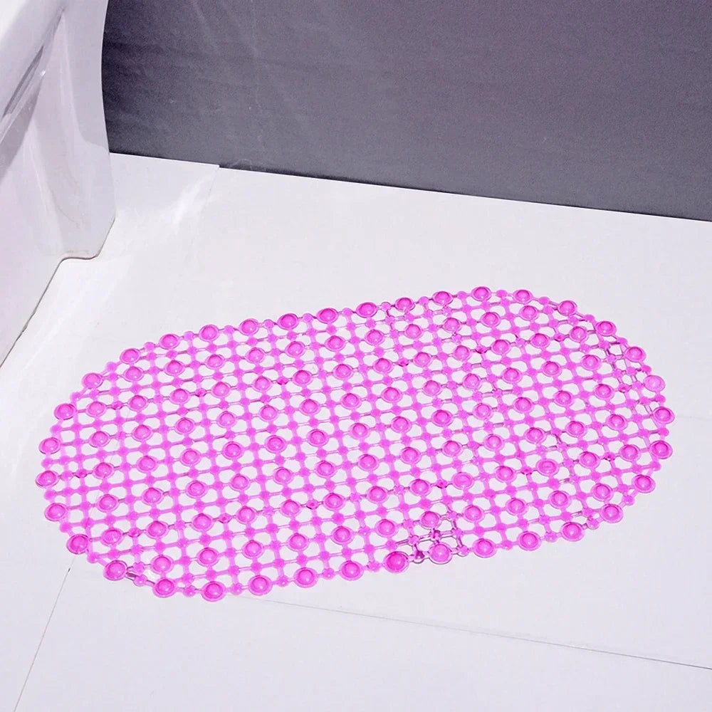 Tapete PVC Antideslizante con Ventosas Multicolor - Baño Seguro