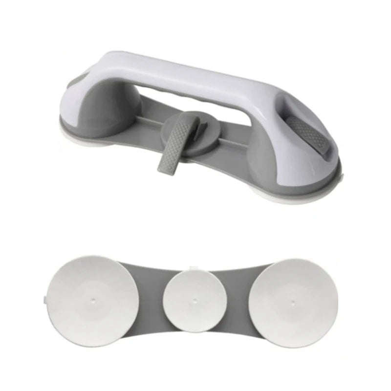 Wall Mounted Grab Bar Shower Handles Suction Cup Bathroom Rail Removable Shower Safety Handrails for Senior and Elderly M4YD