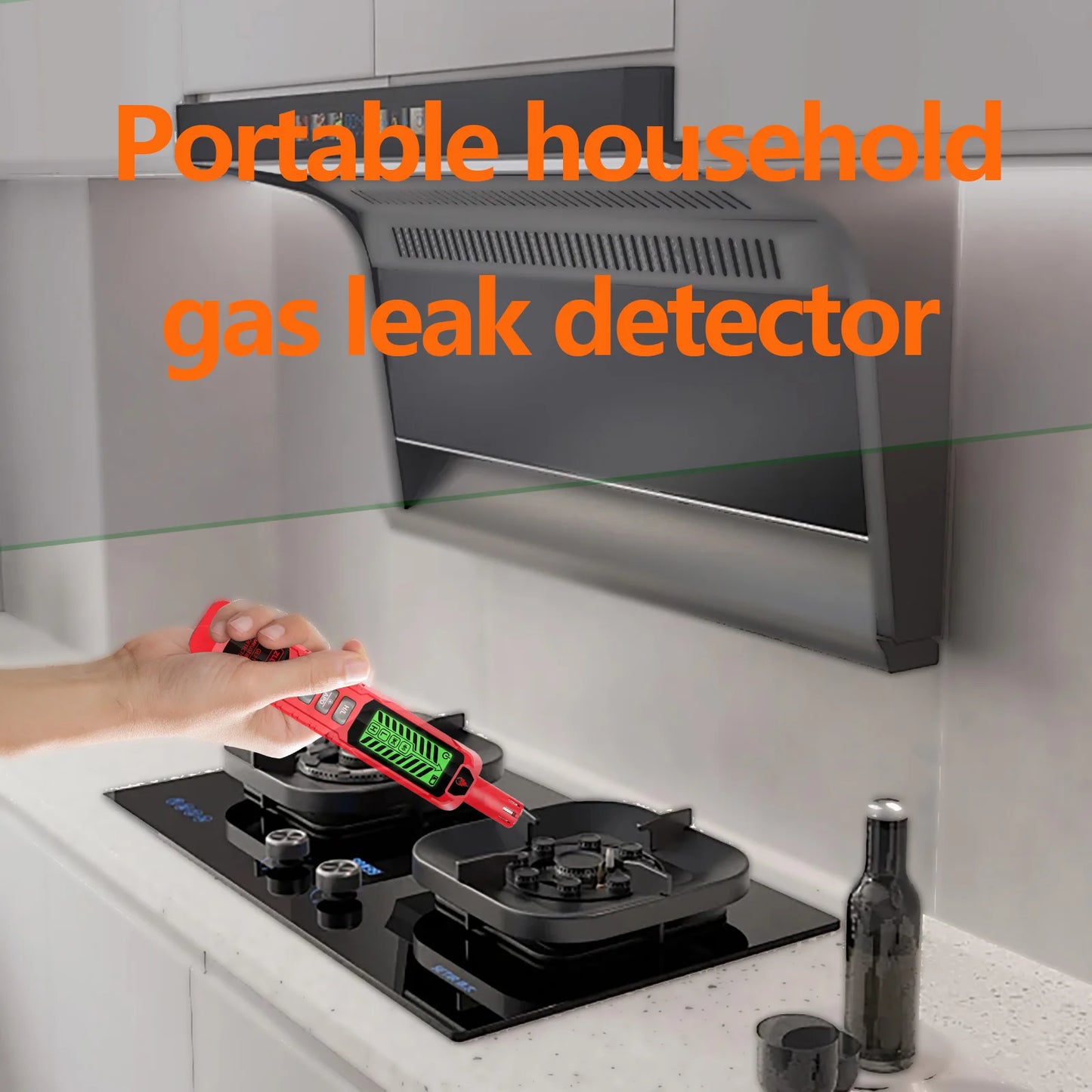 Combustible Gas Detector Household Natural Gas Leak DetectorGas Leak Detector 0-1000PPM Sound  LPG Leak Detection Device